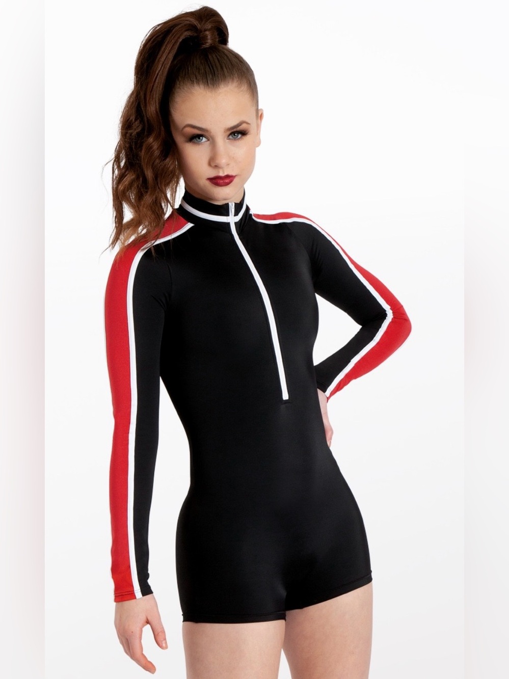 Balera Biketard with Arm Stripe Details Women's Small (SA)